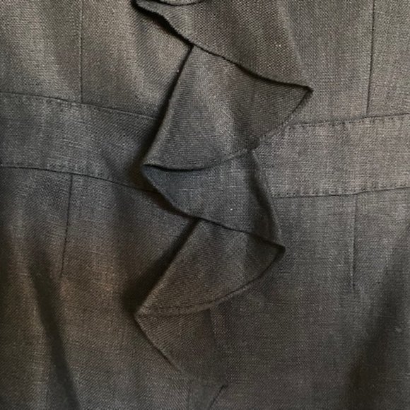 Ane Klein  2 Piece Linen Pant Suit Black  Size  2 - Picture 5 of 16